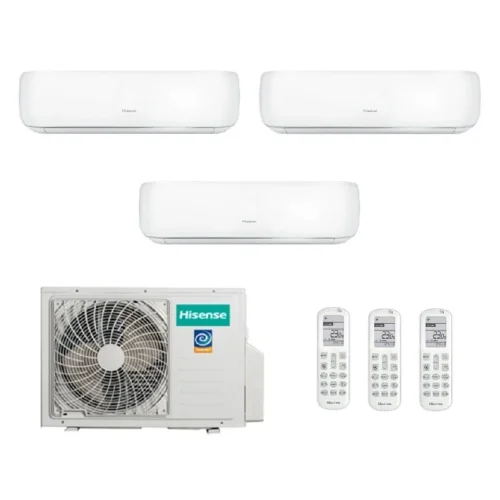 Мульти сплит система на 3 комнаты, Hisense AMW3-24U4RJC / AMS-09UW4RVETG00 - 3шт.