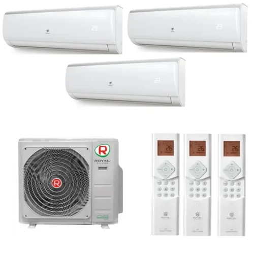 Мульти сплит система на 3 комнаты, Royal Clima 3RMN-21HN / OUT / RCI-TMN07HN - 3 шт.