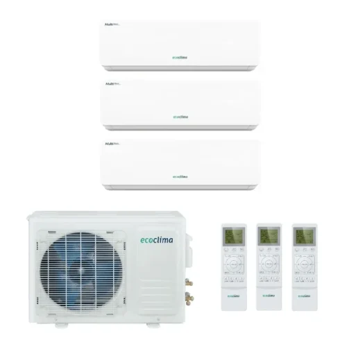 Мульти сплит система на 3 комнаты, EcoClima CM3-CH21/4R2 / CMWM-СH07/AA-4R2 - 3шт.