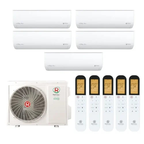Мульти сплит система на 5 комнат, Royal Clima 5TFM-42HN/OUT / RCI-GLD09HN - 5 шт.