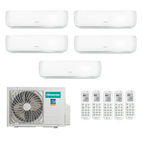 Мульти сплит система на 5 комнат, Hisense AMW5-42U4RTA / AMS-09UW4RVETG00 - 5шт.