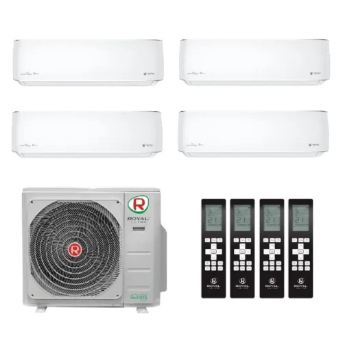 Мульти сплит система на 4 комнаты, Royal Clima 4RMX-28HN / OUT / RCI-PX09HN - 4 шт.