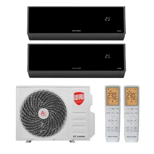 Мульти сплит система на 2 комнаты, Royal Thermo RTFMO/out-14HN8 / RTFMI/in-07HN8/black - 2 шт.