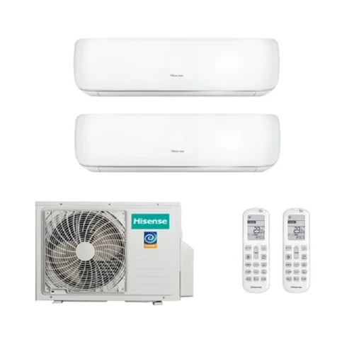 Мульти сплит система на 2 комнаты, Hisense AMW2-18U4RXC / AMS-09UW4RVETG00 - 2шт.