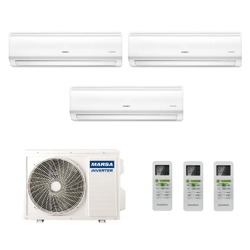 Мульти сплит система на 3 комнаты, Marsa MRK-3M27HTPE-W / MRK-T09PA - 3шт.