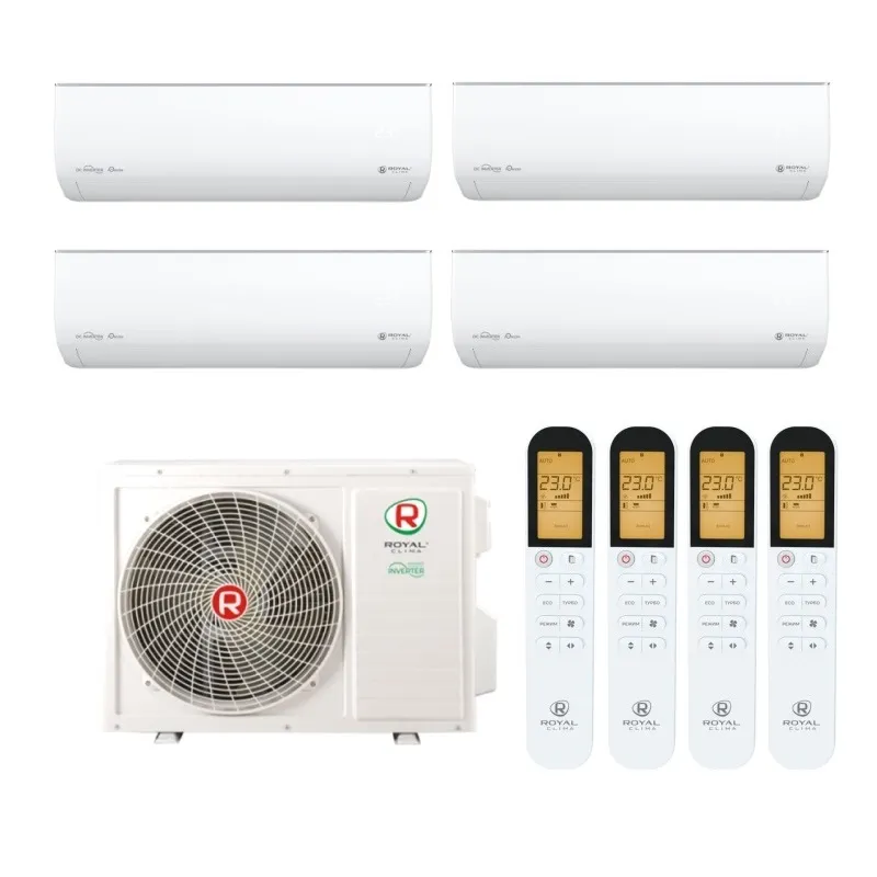 Мульти сплит система на 4 комнаты, Royal Clima 4TFM-32HN/OUT / RCI-GLD09HN - 4 шт.
