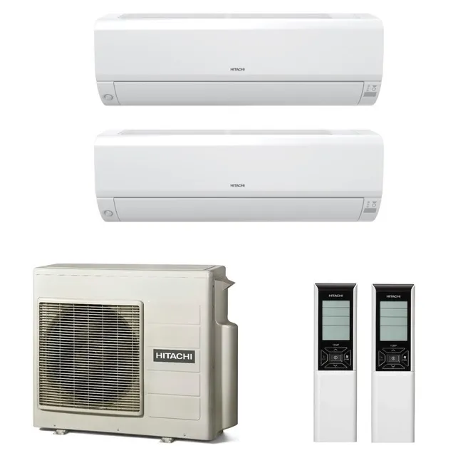 Мульти сплит система на 2 комнаты, Hitachi RAM-40NP2E / RAK-25RPE - 2 шт.