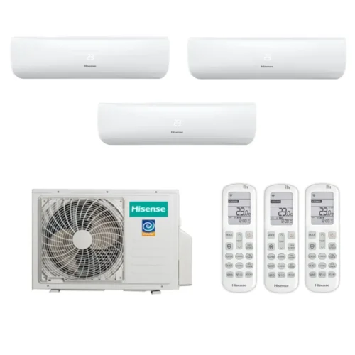 Мульти сплит система на 3 комнаты, Hisense AMW3-18U4RJC / AMS-07UW4RMRKB00 - 3шт.