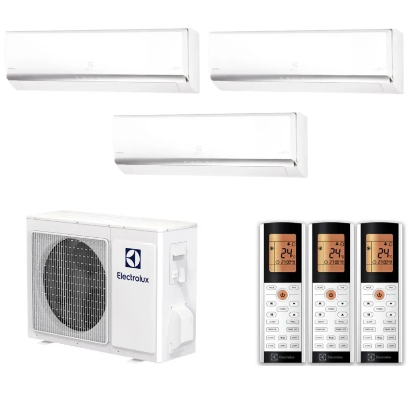 Мульти сплит система на 3 комнаты, Electrolux EACO/I-24 FMI-3/N8_ERP / EACS/I-09HM FMI/N8_ERP/in - 3шт.