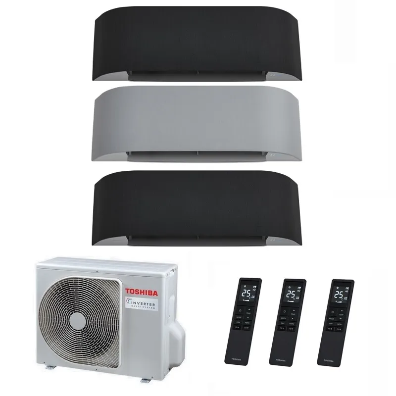Мульти сплит система на 3 комнаты, Toshiba RAS-3M18U2AVG-E / RAS-B10N4KVRG-E - 3 шт.