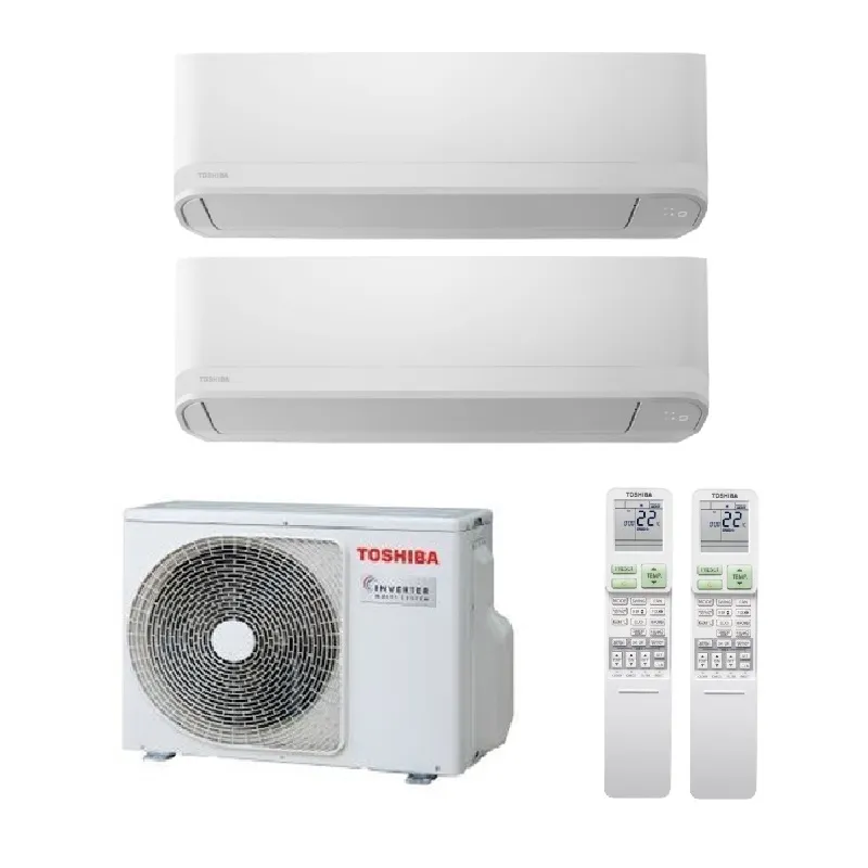 Мульти сплит система на 2 комнаты, Toshiba RAS-2M14G3AVG-E / RAS-B07CKVG-EE - 2 шт.