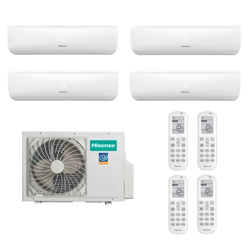 Мульти сплит система на 4 комнаты, Hisense AMW4-27U4RJC / AMS-07UW4RMRKB00 - 4шт.