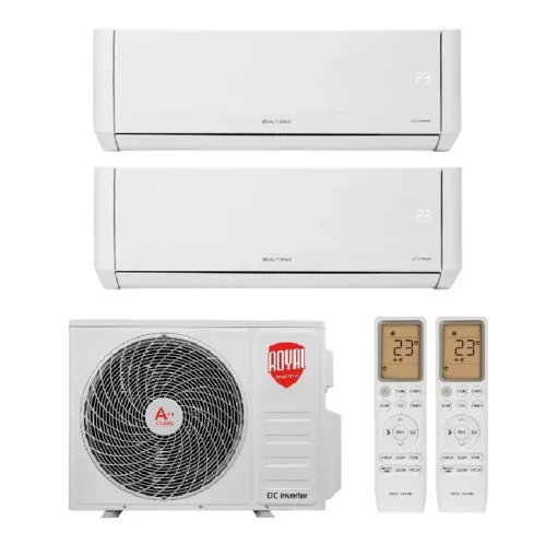 Мульти сплит система на 2 комнаты, Royal Thermo RTFMO/out-18HN8 / RTFMI/in-09HN8/white - 2 шт.