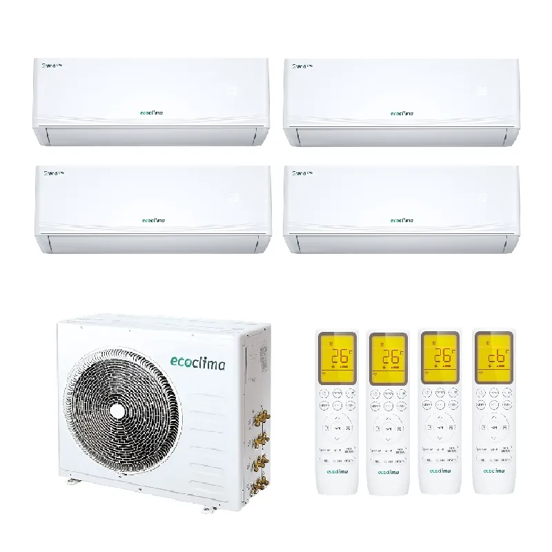 Мульти сплит система на 4 комнаты, EcoClima CM4-TC32/4R2 / CMWM-TC09/AA-4R2 - 4шт.
